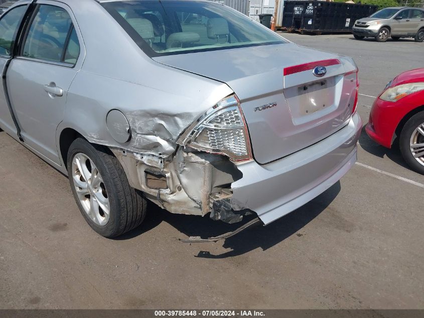 2012 Ford Fusion Se VIN: 3FAHP0HA8CR346125 Lot: 39785448