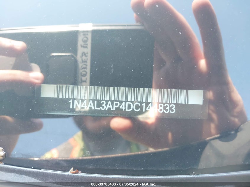 2013 NISSAN ALTIMA 2.5/S/SV/SL - 1N4AL3AP4DC144833