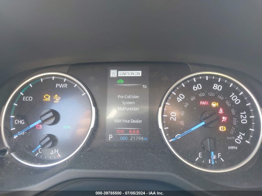 2022 Toyota Rav4 Hybrid Xle Premium VIN: 4T3B6RFV3NU066379 Lot: 39785500