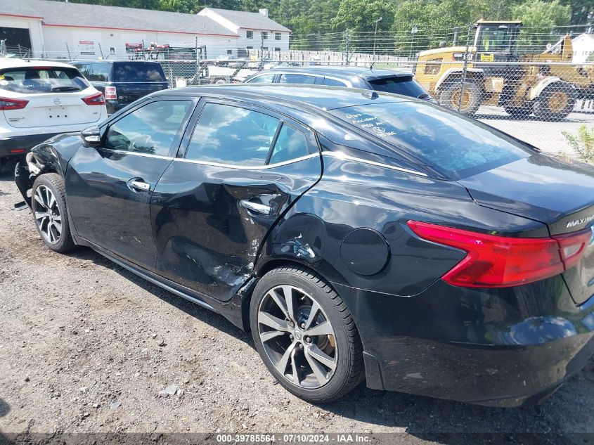 2017 Nissan Maxima 3.5 Sv VIN: 1N4AA6AP6HC398721 Lot: 39785564