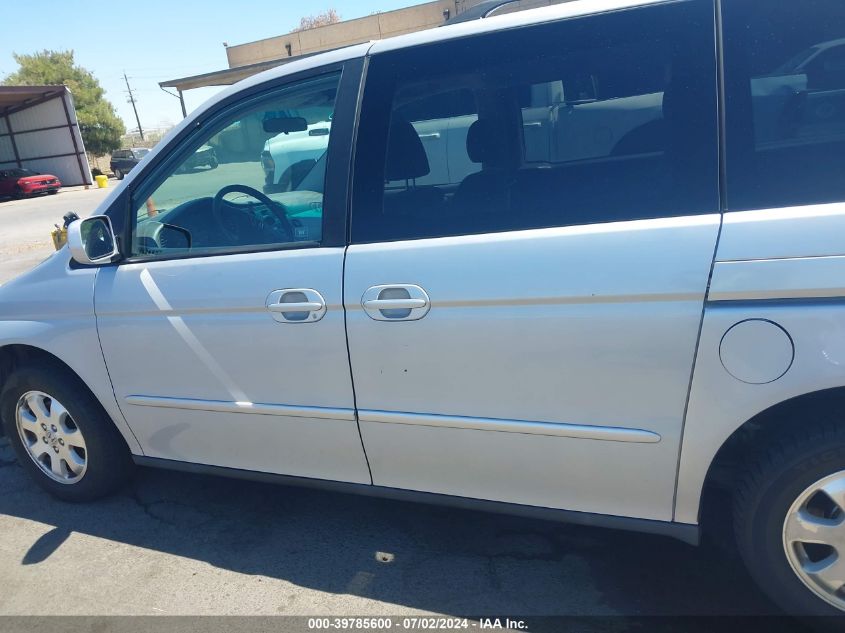 2002 Honda Odyssey Ex VIN: 5FNRL186X2B046470 Lot: 39785600