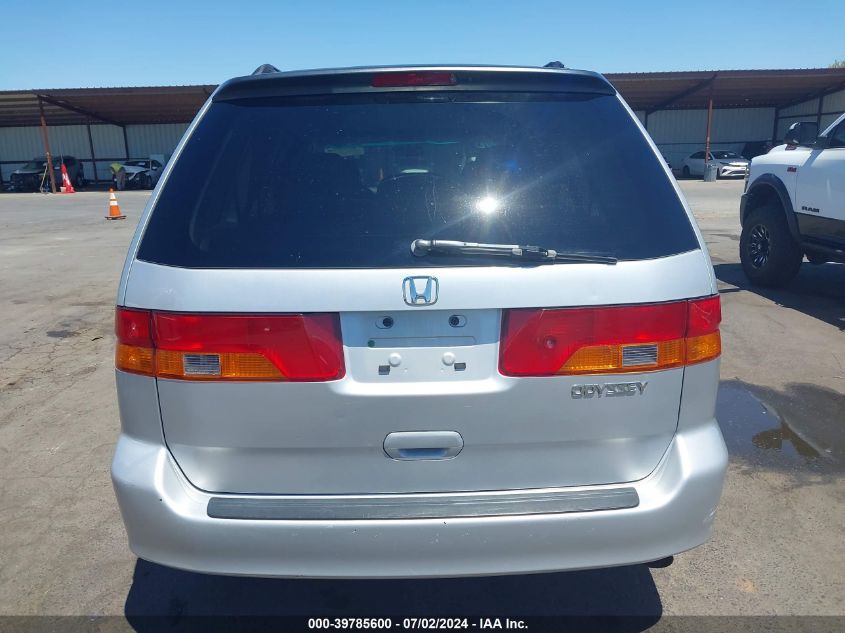 2002 Honda Odyssey Ex VIN: 5FNRL186X2B046470 Lot: 39785600