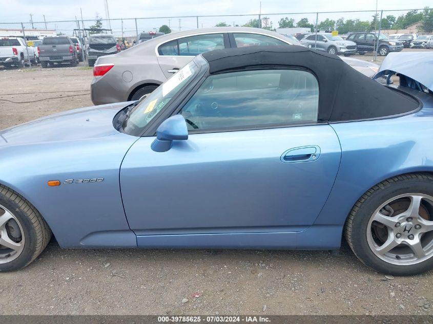 2002 Honda S2000 VIN: JHMAP11492T002255 Lot: 39785625