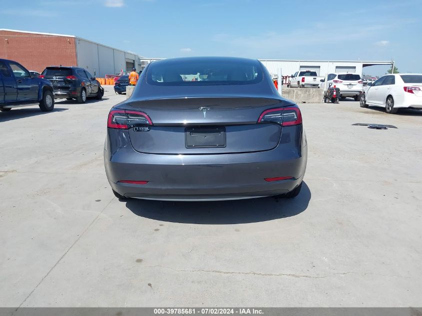 2023 Tesla Model 3 Rear-Wheel Drive VIN: 5YJ3E1EA6PF431699 Lot: 39785681