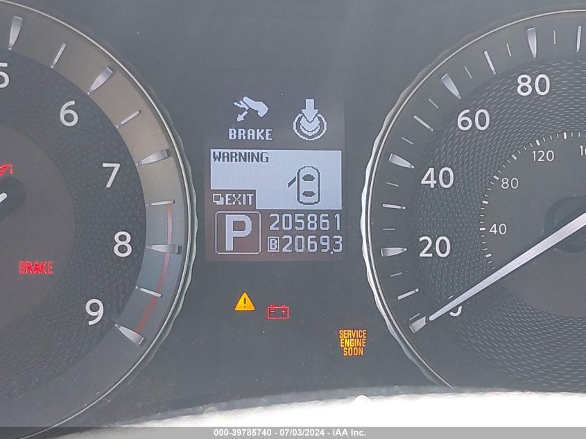 2011 Infiniti M37X VIN: JN1BY1AR7BM372261 Lot: 39785740