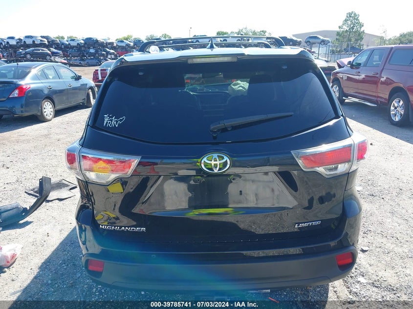 2015 TOYOTA HIGHLANDER LIMITED/LTD PLATINUM - 5TDYKRFH6FS092493