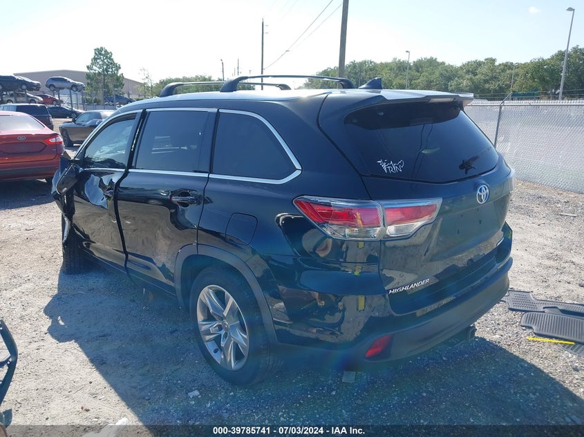 2015 TOYOTA HIGHLANDER LIMITED/LTD PLATINUM - 5TDYKRFH6FS092493