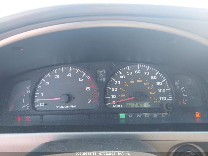 2002 Toyota 4Runner Sr5 V6 VIN: JT3HN86R020387536 Lot: 39785755