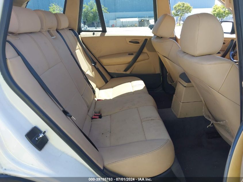 2004 BMW X3 3.0I VIN: WBXPA93414WC34879 Lot: 39785783