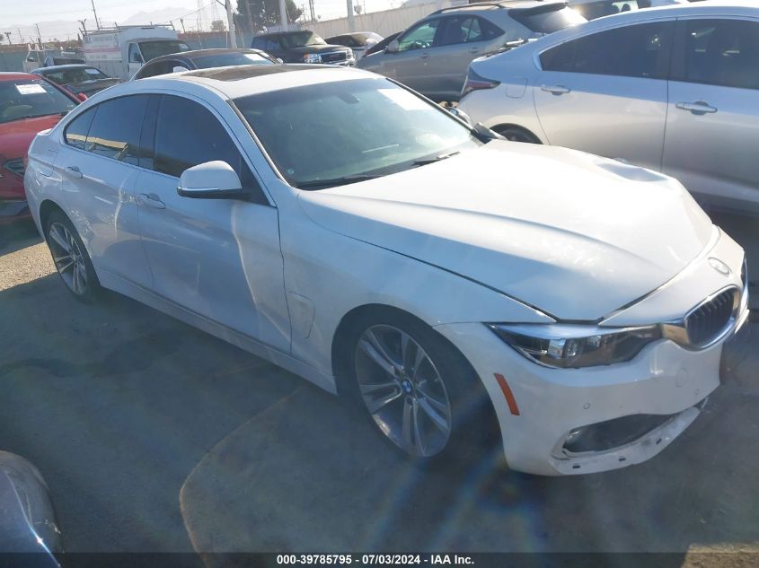 2018 BMW 4 Series Gran Coupe VIN: WBA4J1C57JBG77659 Lot: 39785795