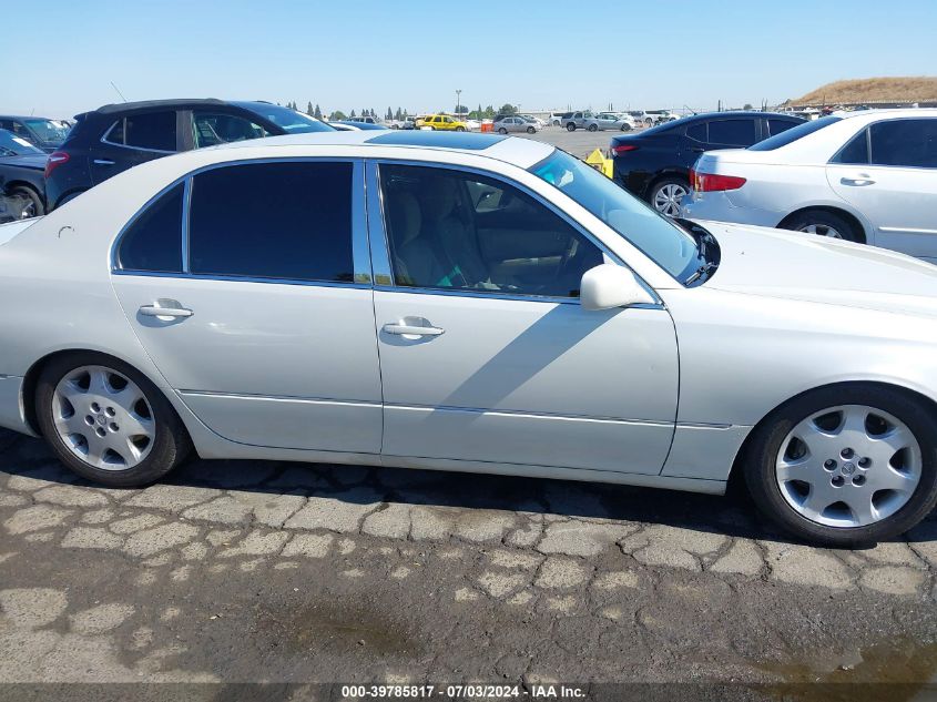 2002 Lexus Ls 430 VIN: JTHBN30F020076044 Lot: 39785817