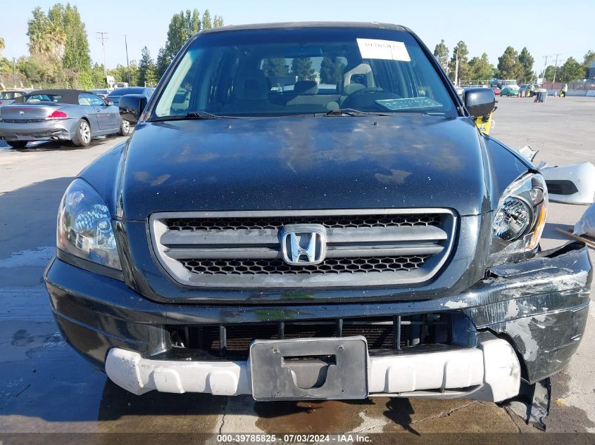 2004 Honda Pilot Ex VIN: 2HKYF18434H589049 Lot: 39785825