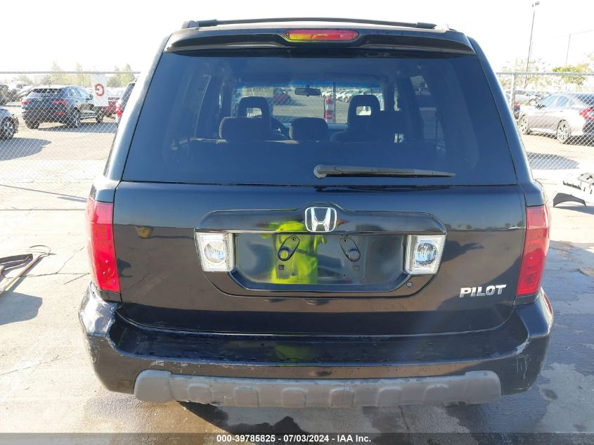 2004 Honda Pilot Ex VIN: 2HKYF18434H589049 Lot: 39785825