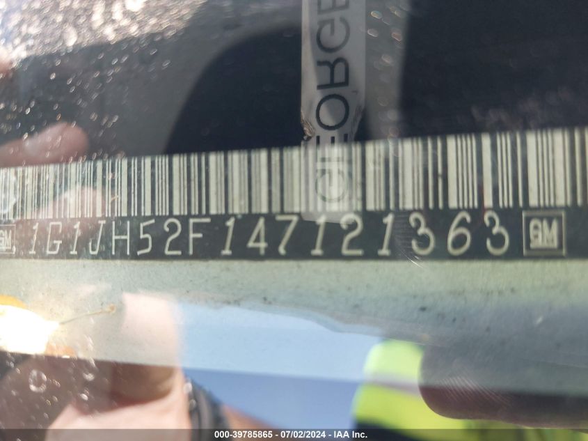 2004 Chevrolet Cavalier Ls Sport VIN: 1G1JH52F147121363 Lot: 39785865