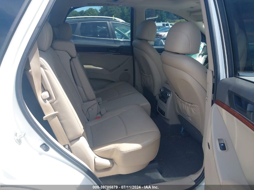 2012 Hyundai Veracruz Limited VIN: KM8NU4CC7CU191593 Lot: 39785879