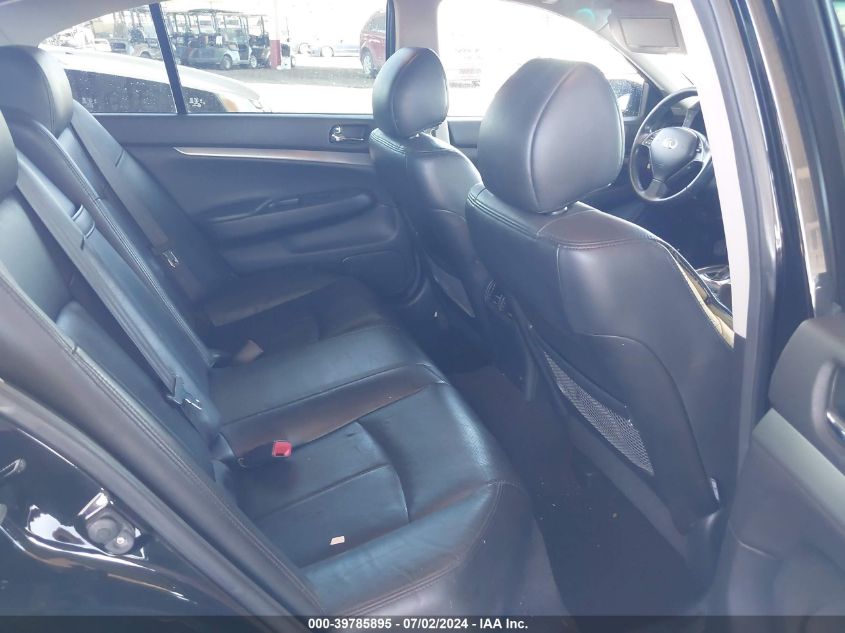 2011 Infiniti G25X VIN: JN1DV6AR8BM653452 Lot: 39785895