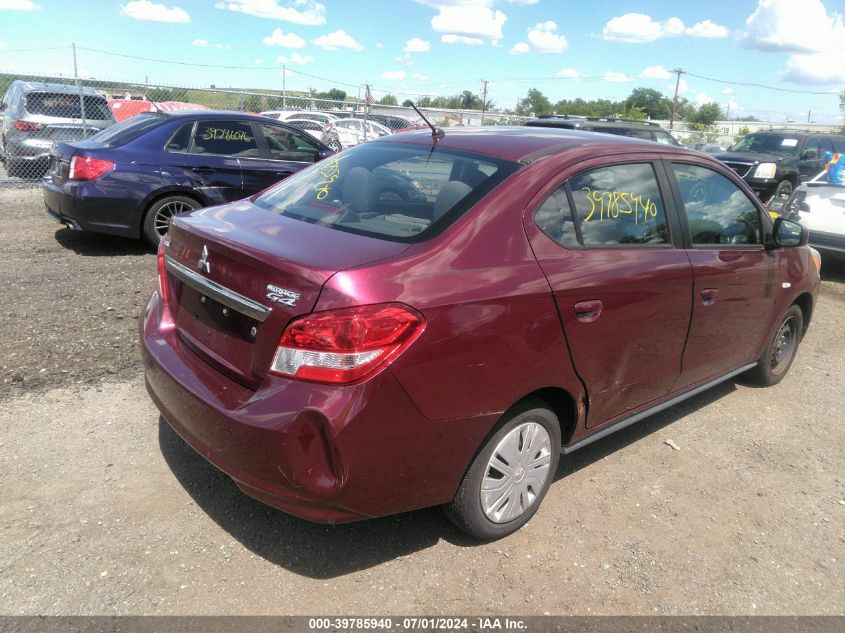 2019 Mitsubishi Mirage G4 Es VIN: ML32F3FJ9KHF14481 Lot: 39785940
