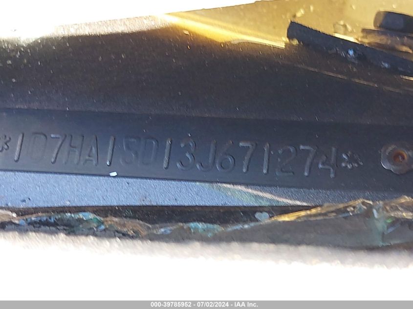 2003 Dodge Ram 1500 Slt/Laramie/St VIN: 1D7HA18D13J671274 Lot: 39785952