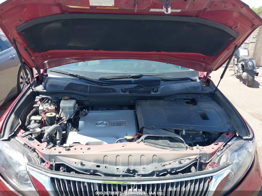 2012 Lexus Rx 450H VIN: JTJZB1BA7C2006364 Lot: 39785973