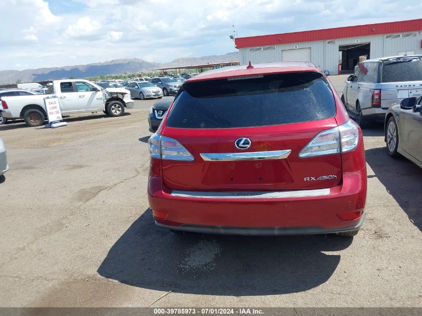 2012 Lexus Rx 450H VIN: JTJZB1BA7C2006364 Lot: 39785973