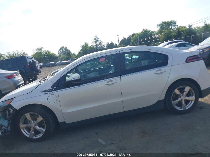 2012 Chevrolet Volt VIN: 8265 Lot: 39785981