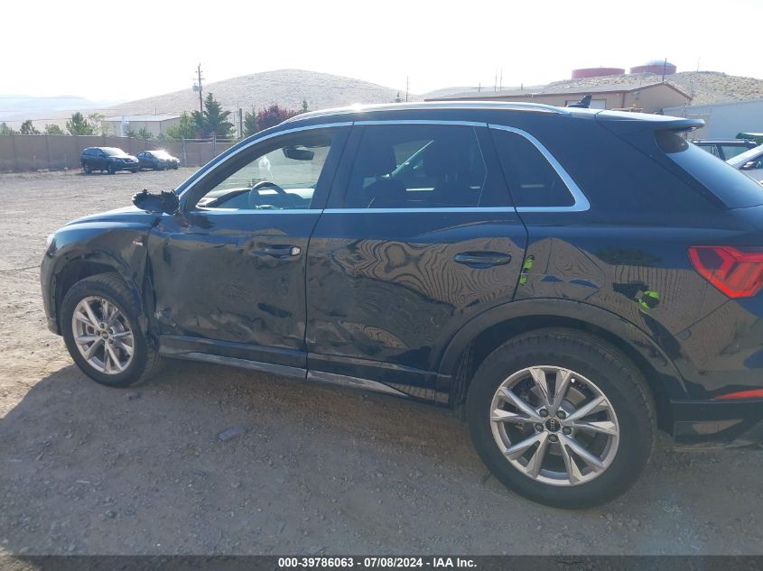 2022 Audi Q3 Premium 45 Tfsi S Line Quattro Tiptronic VIN: WA1DECF38N1085915 Lot: 39786063