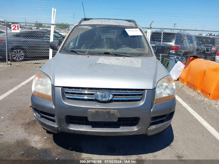 2007 Kia Sportage Lx VIN: KNDJF724377435060 Lot: 39786169