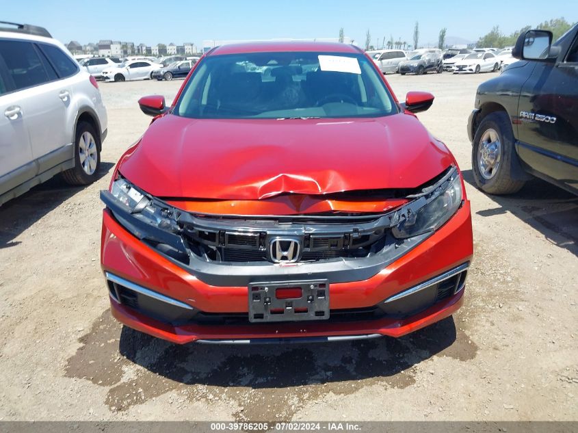 2020 Honda Civic Lx VIN: 19XFC2F62LE203475 Lot: 39786205