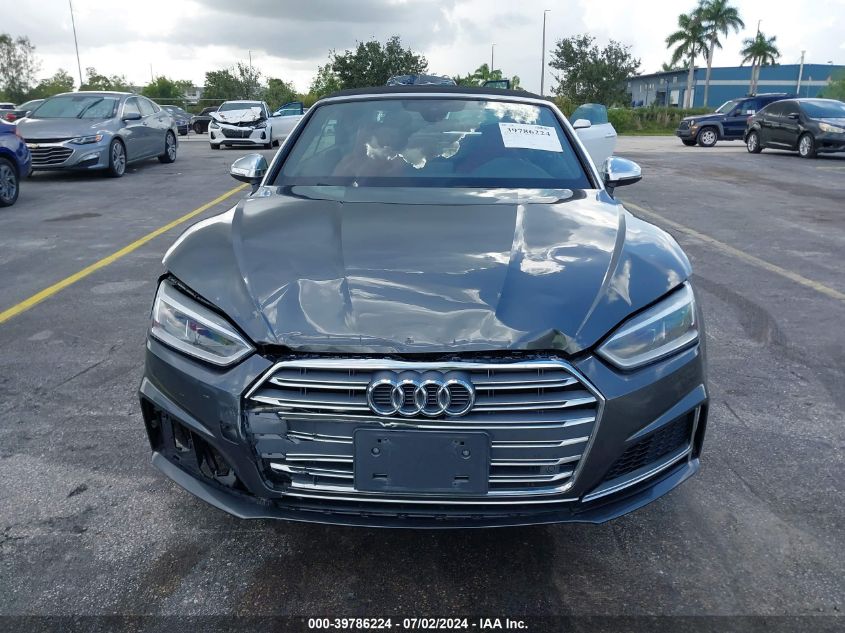 2019 Audi S5 Premium Plus VIN: WAUY4GF52KN001270 Lot: 39786224