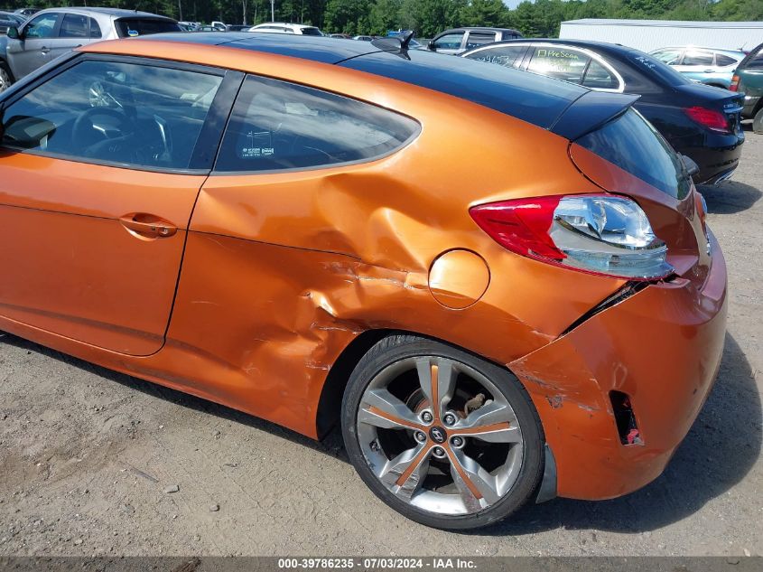 2012 Hyundai Veloster Base W/Black VIN: KMHTC6AD1CU071371 Lot: 39786235