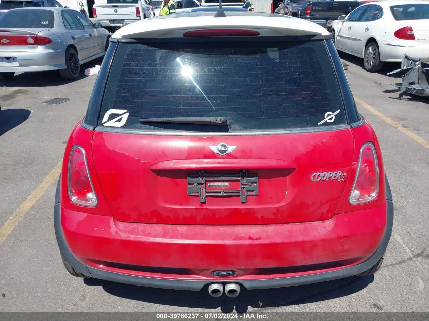 2006 Mini Cooper S S VIN: WMWRE33566TN27627 Lot: 39786237