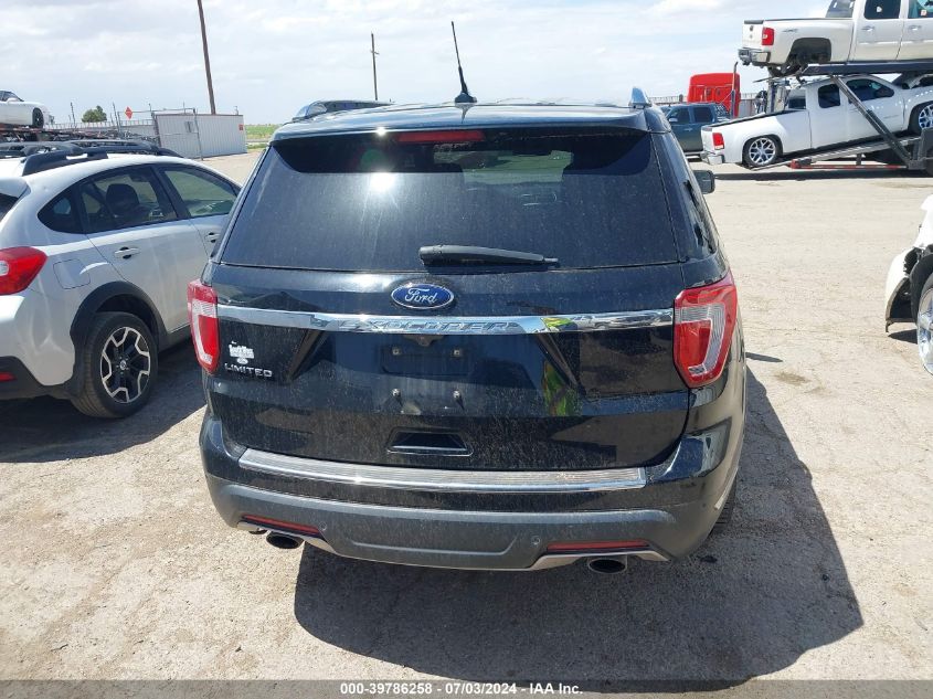 2018 Ford Explorer Limited VIN: 1FM5K7F80JGA99199 Lot: 39786258