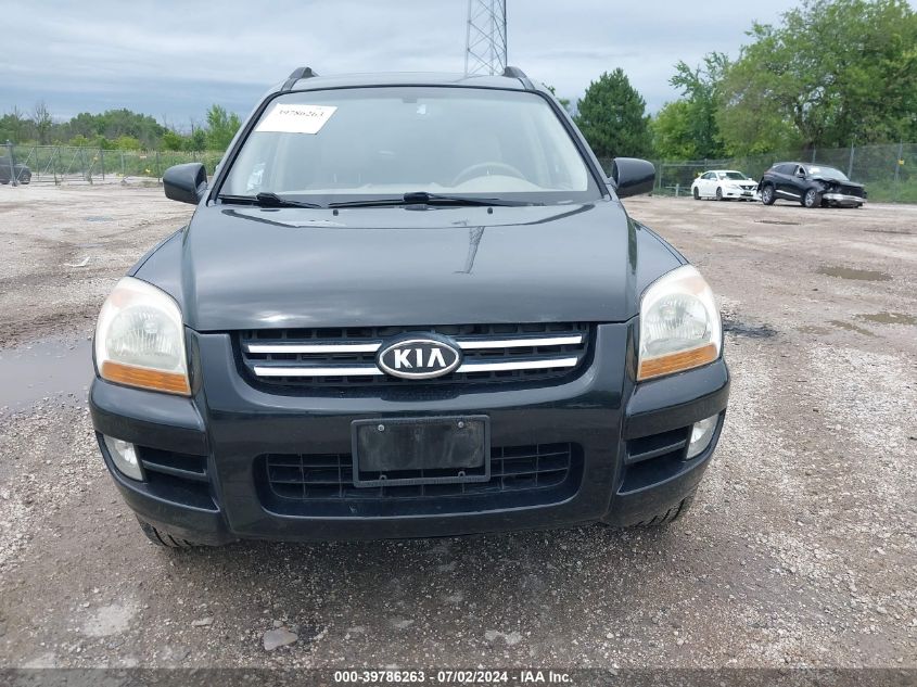 2008 Kia Sportage Ex V6 VIN: KNDJE723987457088 Lot: 39786263