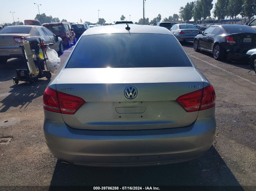 2014 Volkswagen Passat 2.0L Tdi Se VIN: 1VWBN7A38EC023847 Lot: 39786288