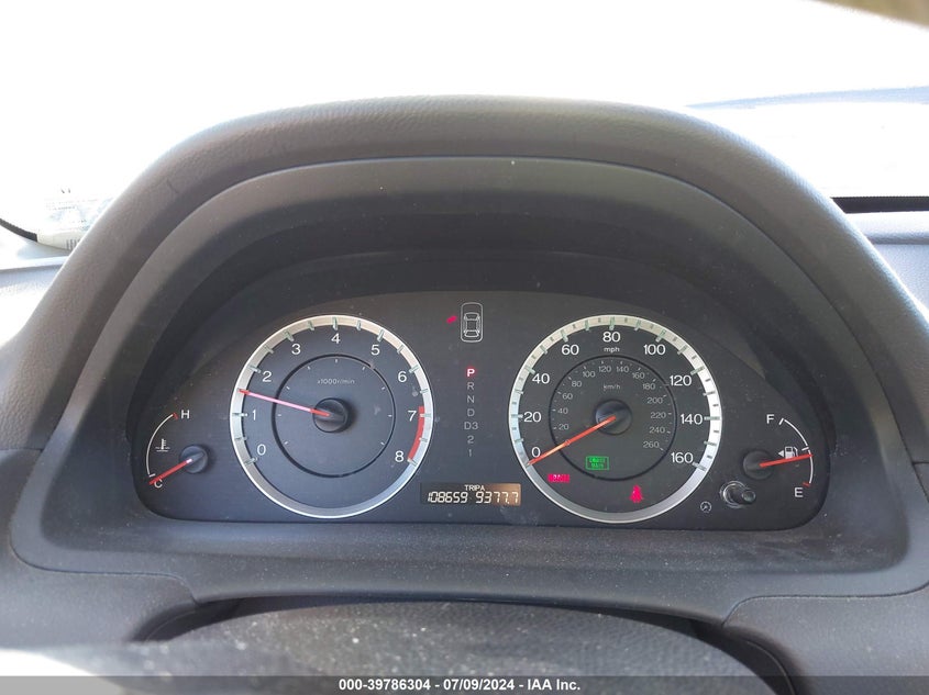 2010 Honda Accord 2.4 Lx VIN: 1HGCP2F3XAA052593 Lot: 39786304