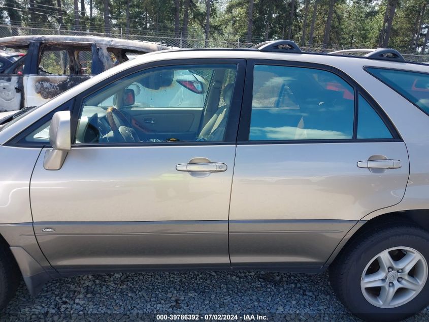 2001 Lexus Rx 300 VIN: JTJHF10U810209043 Lot: 39786392