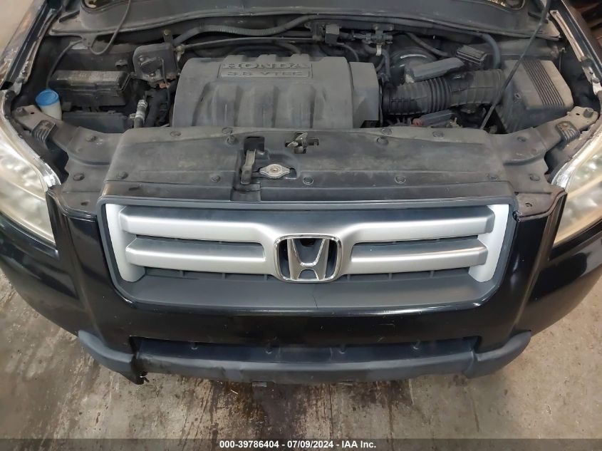 2006 Honda Pilot Ex-L VIN: 2HKYF18656H547499 Lot: 39786404