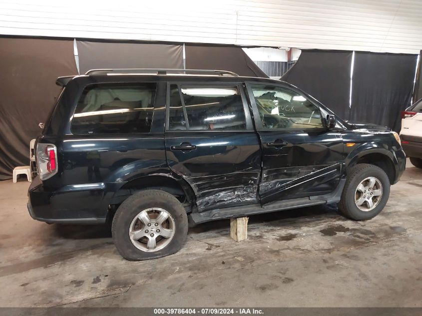 2006 Honda Pilot Ex-L VIN: 2HKYF18656H547499 Lot: 39786404