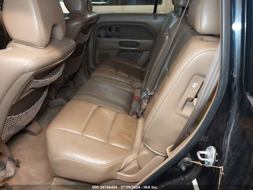 2006 Honda Pilot Ex-L VIN: 2HKYF18656H547499 Lot: 39786404