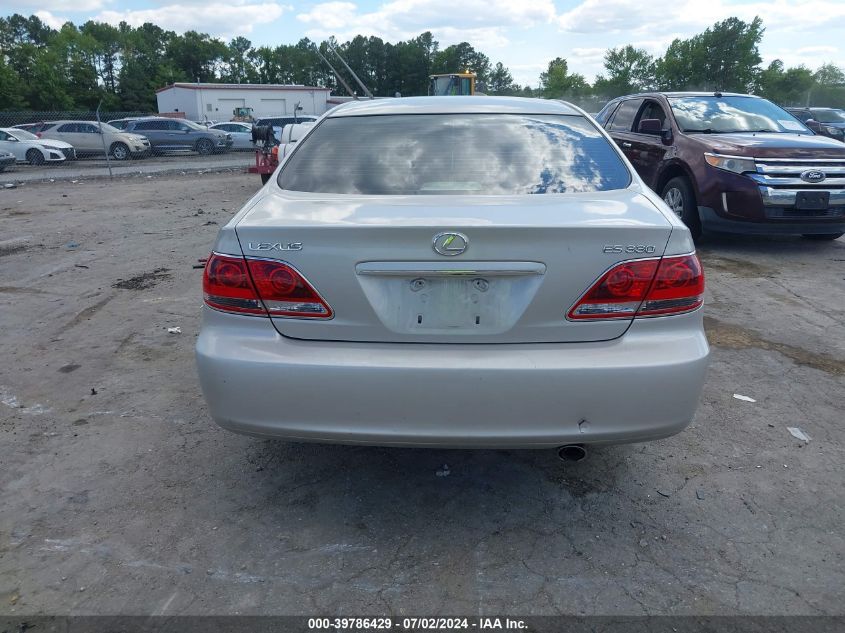 2005 Lexus Es 330 VIN: JTHBA30G655065500 Lot: 39786429
