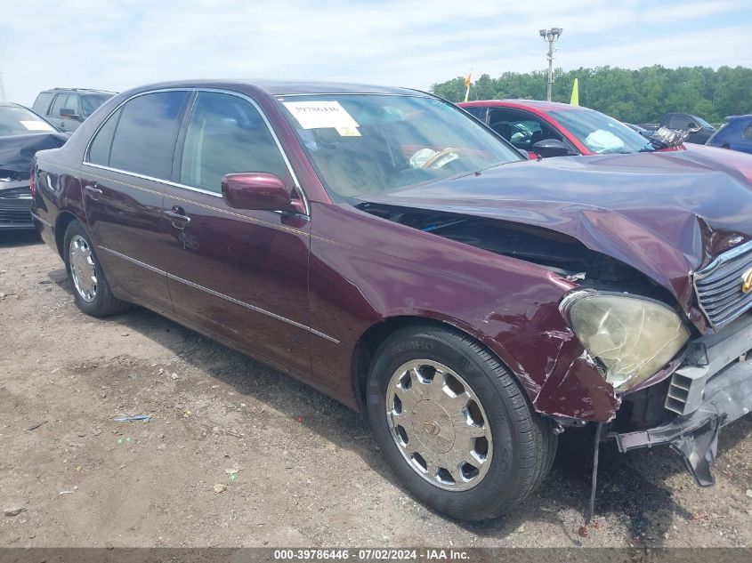 2001 Lexus Ls 430 VIN: JTHBN30F310020338 Lot: 39786446