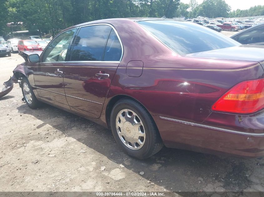 2001 Lexus Ls 430 VIN: JTHBN30F310020338 Lot: 39786446