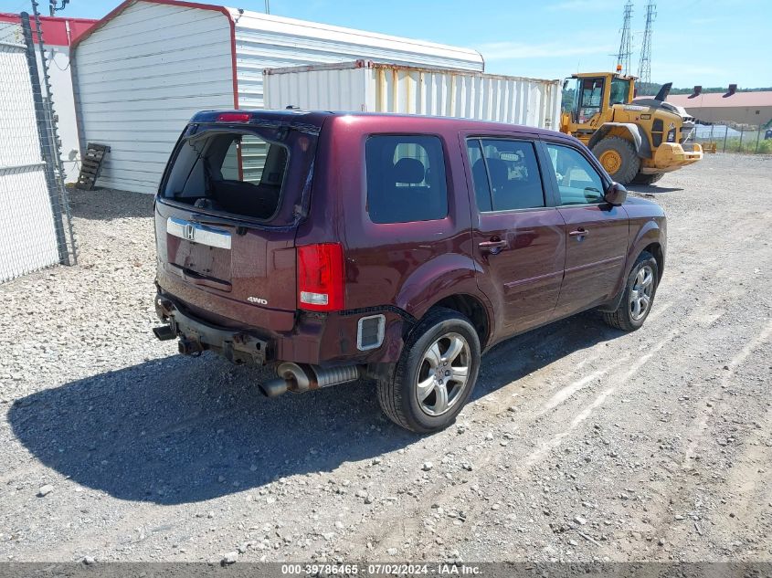 2013 Honda Pilot Exl VIN: 5FNYF4H59DB026676 Lot: 39786465