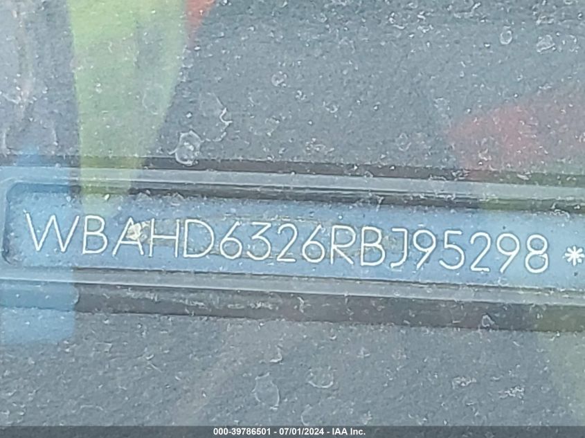 1994 BMW 525 I Automatic VIN: WBAHD6326RBJ95298 Lot: 39786501