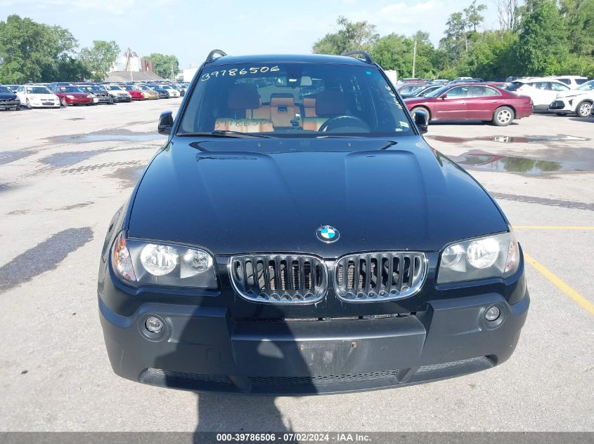 2005 BMW X3 3.0I VIN: WBXPA934X5WD05627 Lot: 39786506