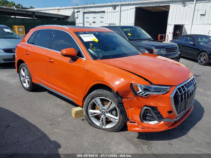 2020 Audi Q3 Premium Plus 45 Tfsi S Line Quattro Tiptronic VIN: WA1EECF31L1110266 Lot: 39786510