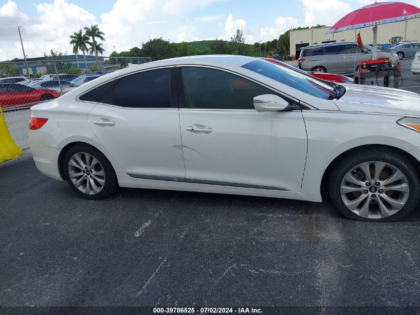 2013 Hyundai Azera VIN: KMHFG4JG0DA219416 Lot: 39786525