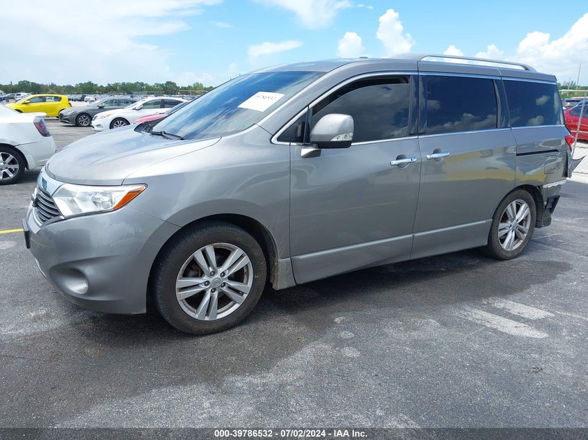 2013 Nissan Quest Sl VIN: JN8AE2KP9D9066094 Lot: 39786532