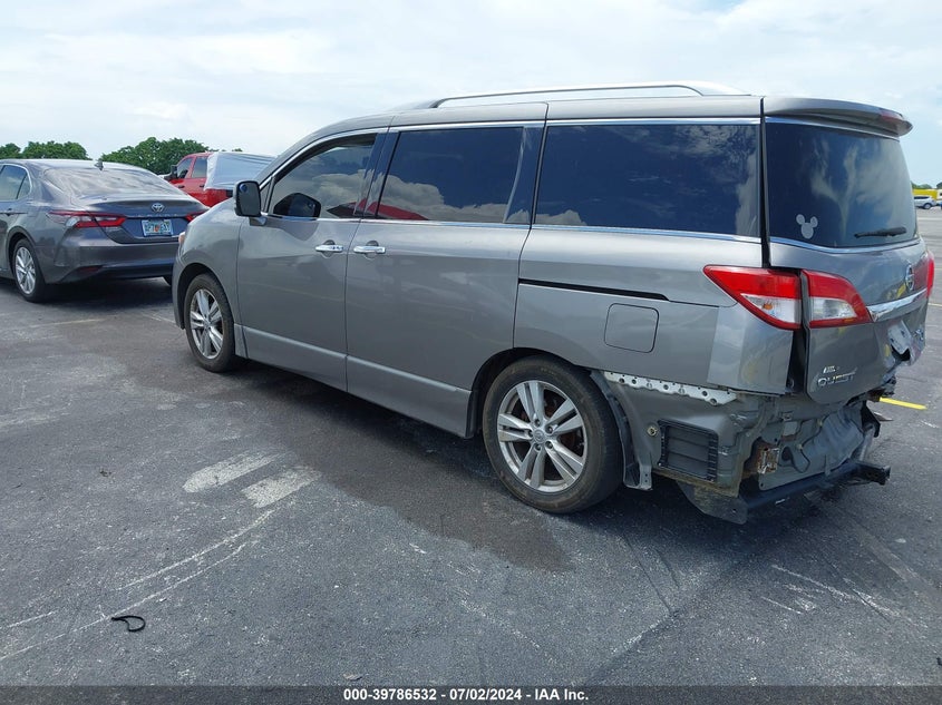 2013 Nissan Quest Sl VIN: JN8AE2KP9D9066094 Lot: 39786532