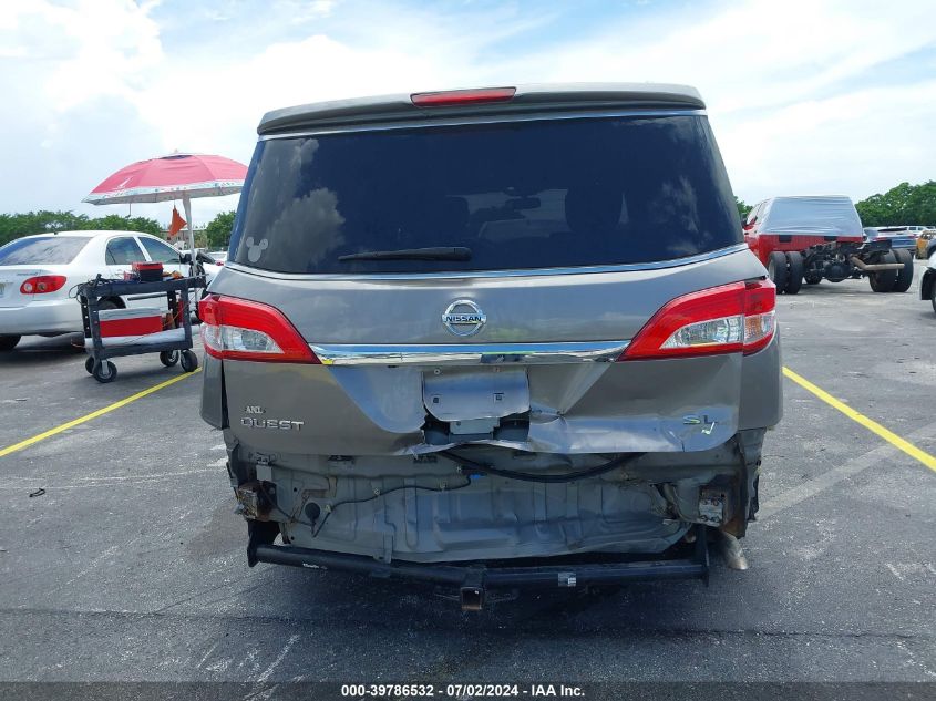 2013 Nissan Quest Sl VIN: JN8AE2KP9D9066094 Lot: 39786532